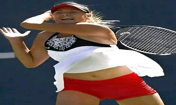 Maria Sharapova 12, Wardrobe Malfunction Photos Doing Wet Summer